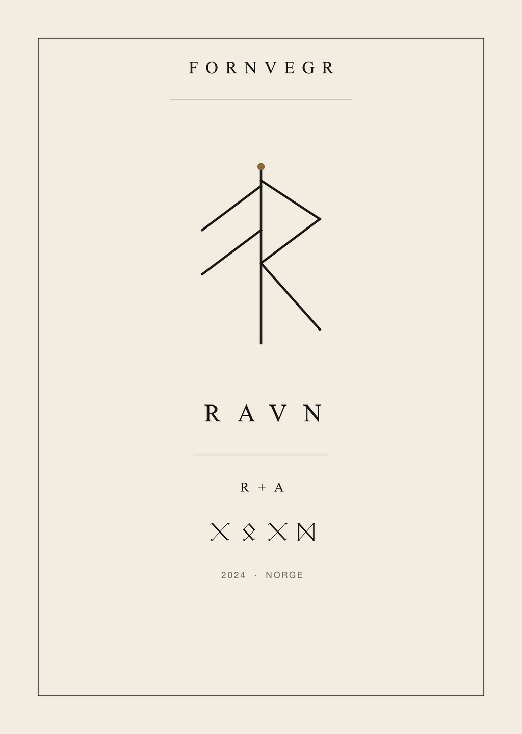 Norse Monogram - personalized family bindrune print